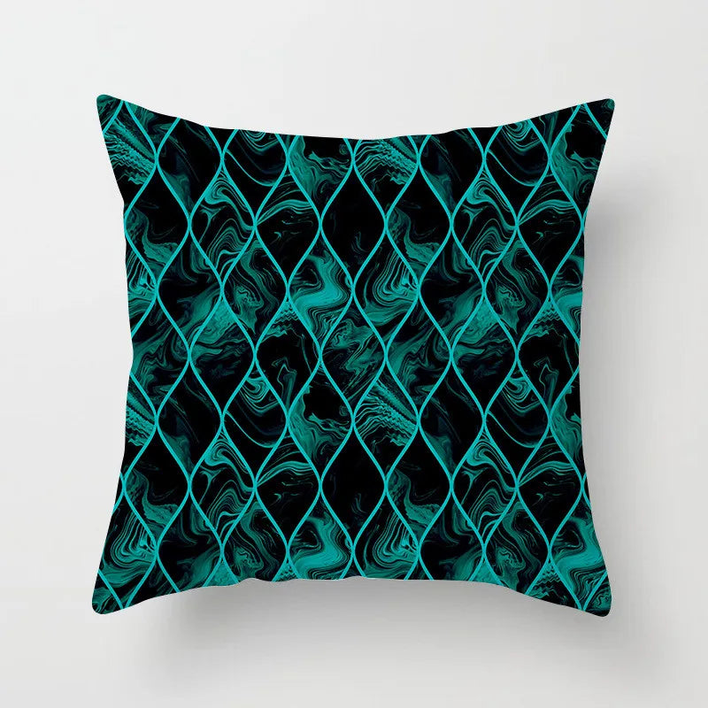 DecorBites™ Leaf Feather Cushion Covers Geometric Heart Print Pillowcase Home Decor