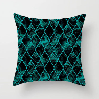 DecorBites™ Leaf Feather Cushion Covers Geometric Heart Print Pillowcase Home Decor