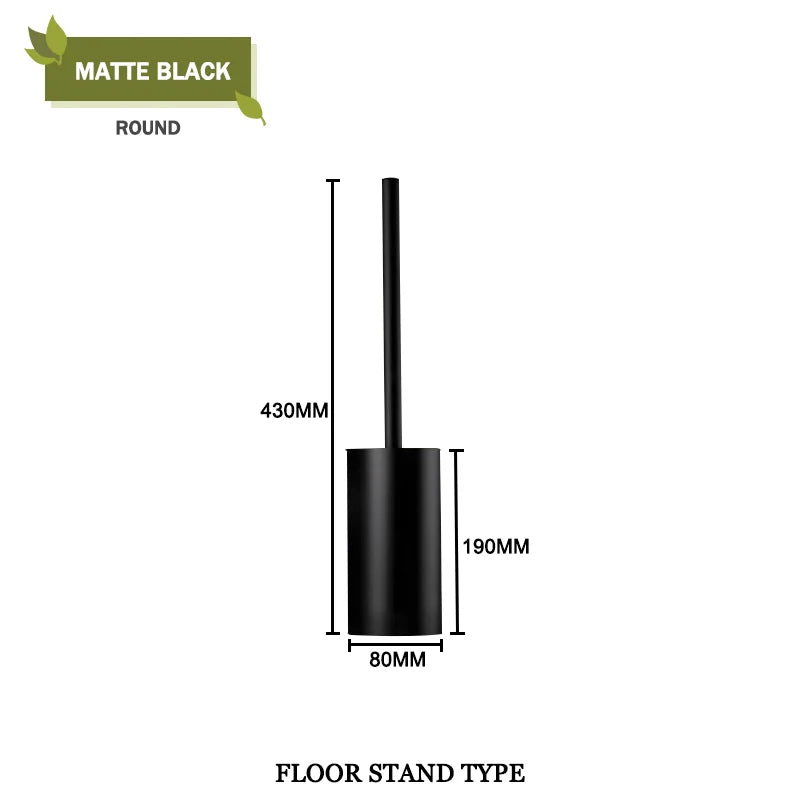 Juego de escobilla de inodoro DecorBites™ Gold con soporte de pared