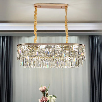 DecorBites™ Crystal LED Chandelier for Living Room, Dining & Bedroom - High-end Luxury Lighting