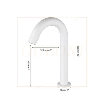 صنبور حمام DecorBites™‎ بمستشعر أوتوماتيكي، مصنوع من النحاس الصلب، موفر للمياه، يعمل بدون لمس