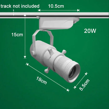 أضواء مسار LED قابلة للتعديل من DecorBites™ لمعرض الفنون والكنيسة والمتحف، شكل مربع