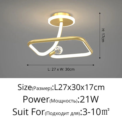 DecorBites™ LED Ceiling Light Chandelier for Home Decor Lighting Fixture