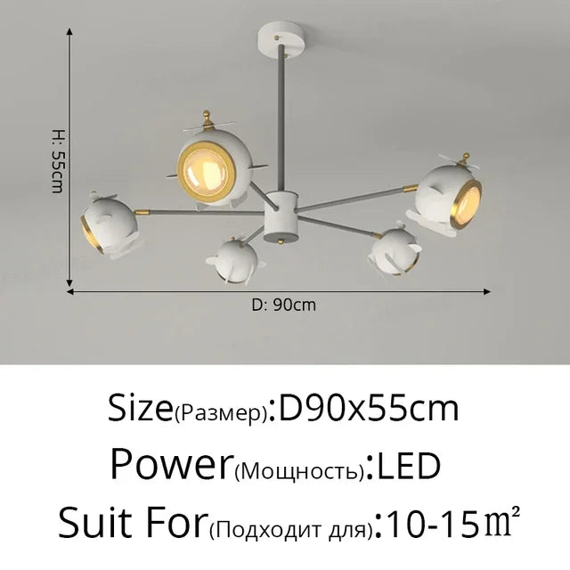 Kids' Helicopter Ceiling Light