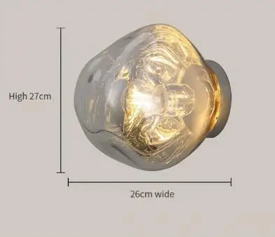 DecorBites™ Lava Glass Wall Lamp: Nordic Design for Home Decor, Living Room, Bedroom