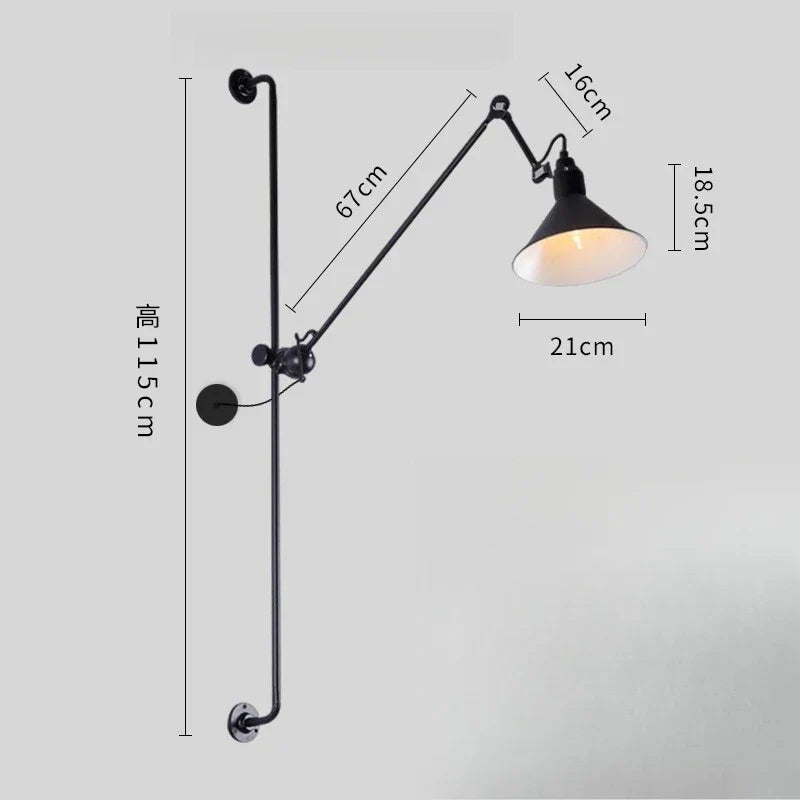 DecorBites™ Adjustable Rotating LED Wall Lamp for Bedroom & Living Room