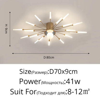 DecorBites™ LED Chandelier Lights - Modern Indoor Lighting for Living Room, Kids Room, Bedroom