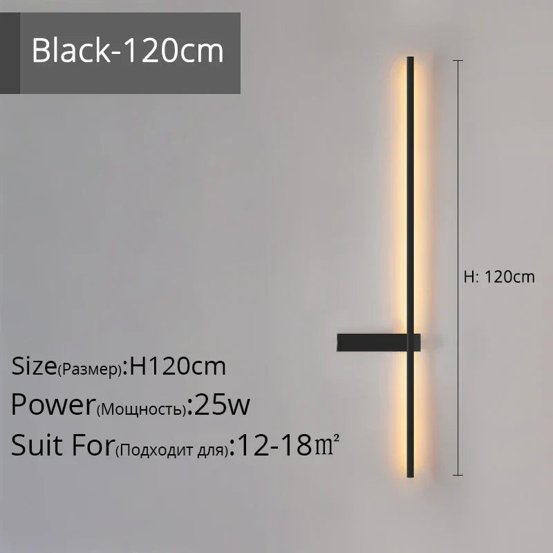 DecorBites™ LED Wall Lamp, Modern Minimalist Design, Aluminum, Indoor Lighting, Gold/Black, AC85-260V