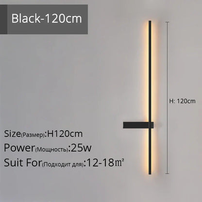 DecorBites™ LED Wall Lamp, Modern Minimalist Design, Aluminum, Indoor Lighting, Gold/Black, AC85-260V