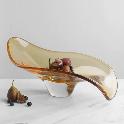 صينية وعاء زجاجية هندسية من DecorBites™: ديكور منزلي أنيق وأساسي للتخزين