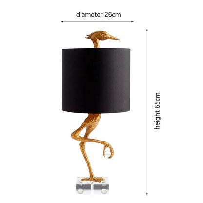 Lámpara de mesa DecorBites™ Creative Ostrich para decoración moderna del hogar en sala de estar y dormitorio