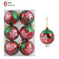 1box Christmas Balls Christmas Tree Ornaments Ball Xmas Hanging Tree Pendants Home Party Decor 2023 New Year Gift Noel Navidad