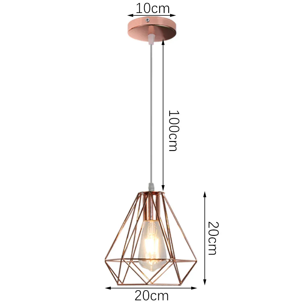 DecorBites™ Industrial Retro Loft LED Pendant Light for Home Living Room Kitchen