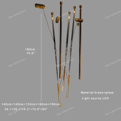 DecorBites™ Industrial Nordic LED Pendant Light for Dining Room Decor