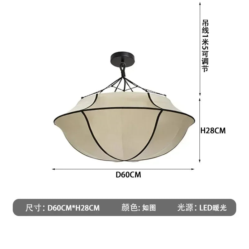 DecorBites™ Japanese Umbrella Pendant Lamp - LED Ceiling Lantern for Living Room Bedroom Office
