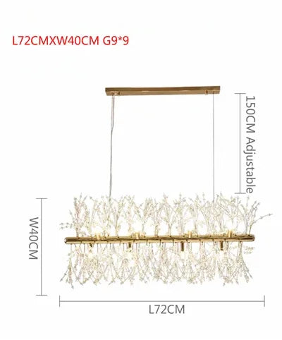 DecorBites™ Dandelion Chandelier LED Pendant Lamp for Dining Room Bedroom Shops