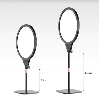 DecorBites™ Adjustable Height Metal Monitor Stand with Round Base for DSLR Video