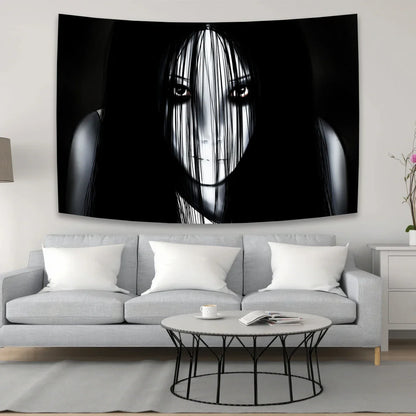 DecorBites™ Bohemian Sadakos Wall Tapestry: Scary Halloween Room Decor Fabric Tapestry