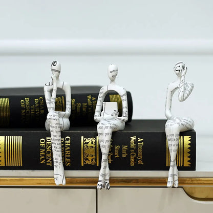 DecorBites™ Abstract Figurine Modern Pop Art Sculpture for Home Decor