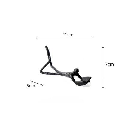 DecorBites™ Golden Readers Character Sculpture for Home Decoration