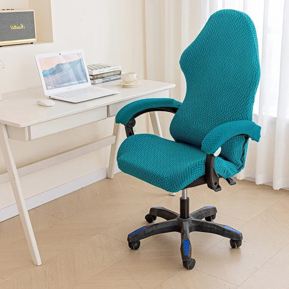 Decobites Swivel Armchair Cover: Thick Elastic Fabric, Dustproof Seat for Home & Hotel