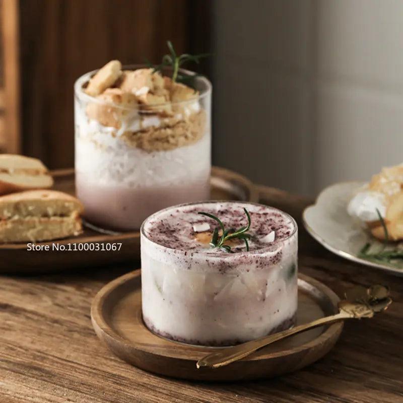 DecorBites™ High Temp Resistant Glass Dessert Cup Cocktail Glass Wedding Party Cup