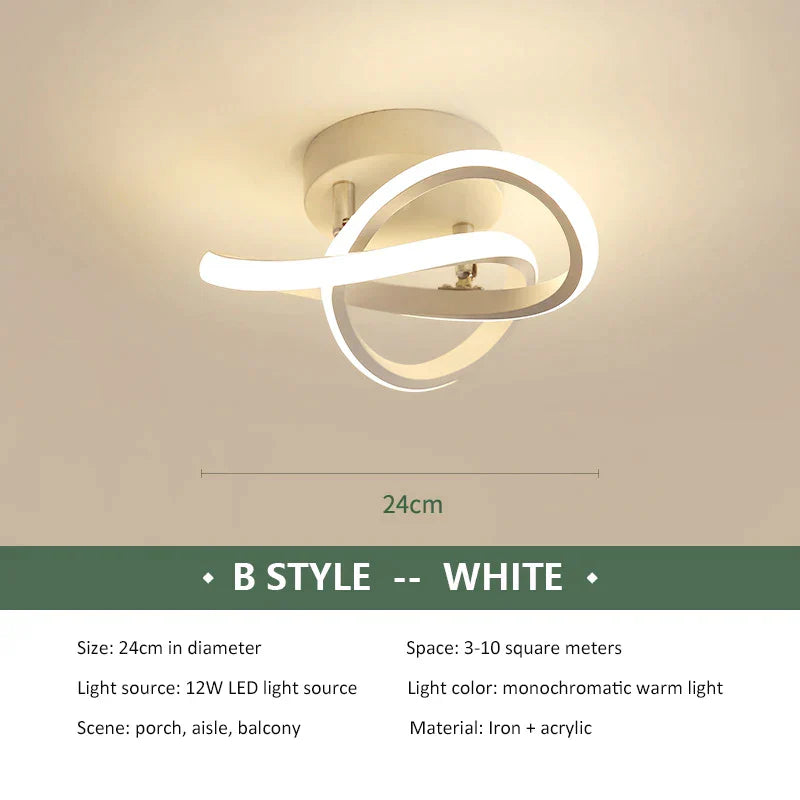 Decorbites™ Lámpara de Techo LED Moderna de Araña para Dormitorio, Decoración Interior, Iluminación de Montaje Superficial