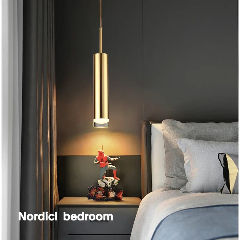 DecorBites™ Gold Modern LED Bedroom Spotlight Chandelier