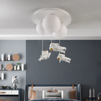 DecorBites™ Astronaut Globe Ceiling Light for Kids Room - 18cm/20cm/25cm