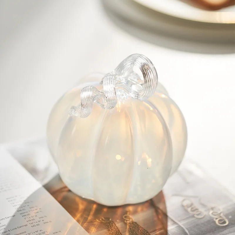 Gold Gradient Glass Pumpkin