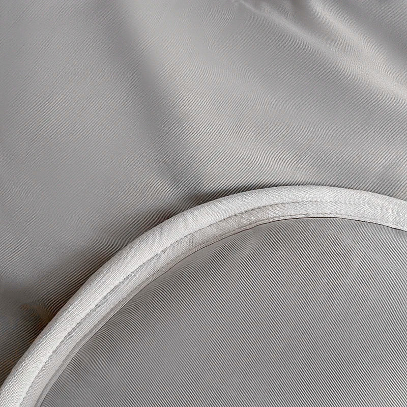 Decobites Silk Summer Blanket Set: Latex Fitted Sheet, Pillowcase, Queen Lightweight Comforter