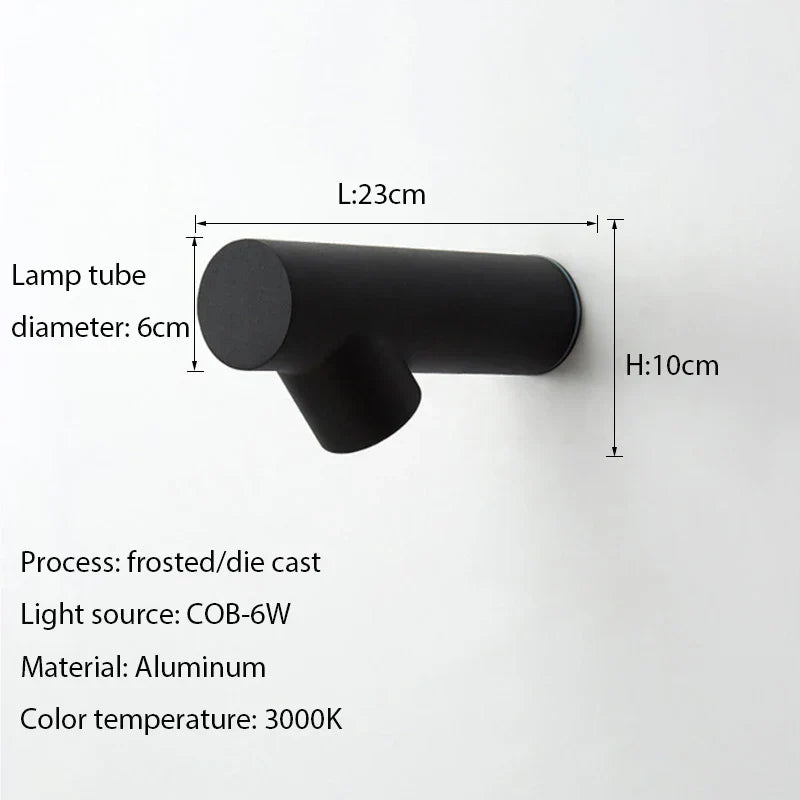 DecorBites™ LED Wall Sconce: Aluminum Creative Indoor Outdoor Lamp for Living Room Bathroom
