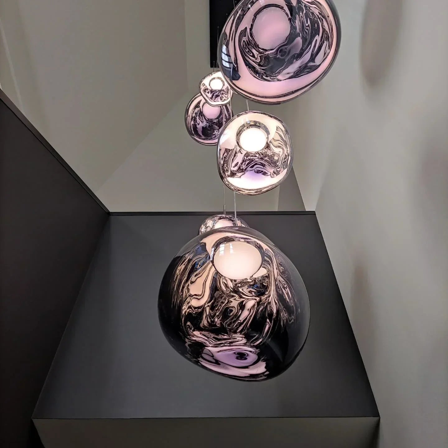 DecorBites™ Lava Glass LED Chandelier Pendant Light Modern Indoor Hanging Lamp for Home Decor