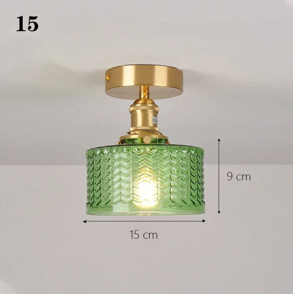 DecorBites™ Glass Shade Pendant Ceiling Lamp for Kitchen Aisle Bedroom LED Lights Fixtures