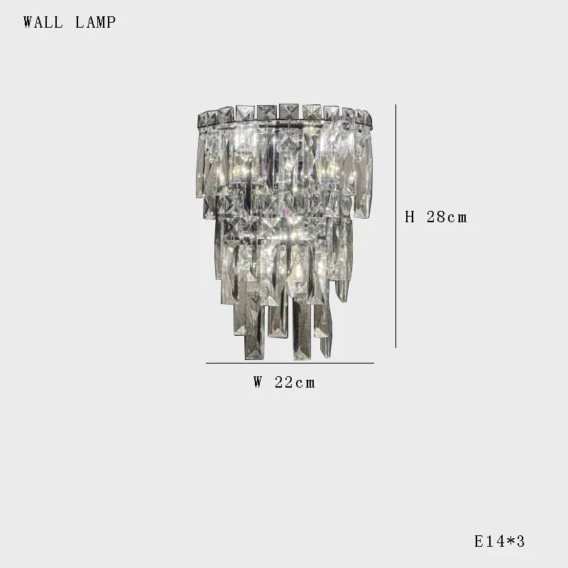 Lámpara de techo de cristal DecorBites™ - Decoración elegante para habitaciones de dos pisos