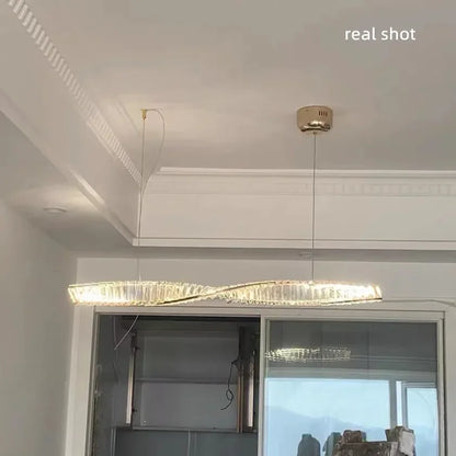 Lámpara colgante LED DecorBites™ de acero dorado - Lámpara colgante de lujo regulable