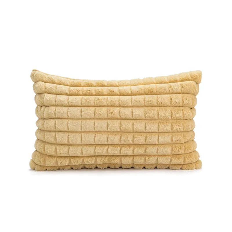 غطاء وسادة هندسي من DecorBites™ بتصميم قطيفة منقوش لديكور منزلي أنيق