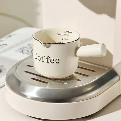 DecorBites™ Espresso Measuring Cup with Scale, Milk Pitcher, and Latte Mixer
