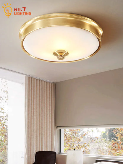 DecorBites™ Gold Lustre Copper Ceiling Lamp LED E14 Minimalist Modern Light Fixtures
