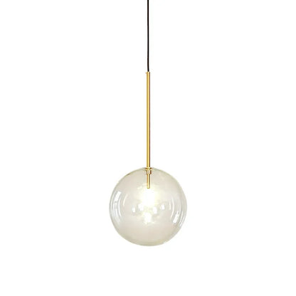 DecorBites™ Clear Glass Globe LED Pendant Chandelier for Dining Room and Living Room