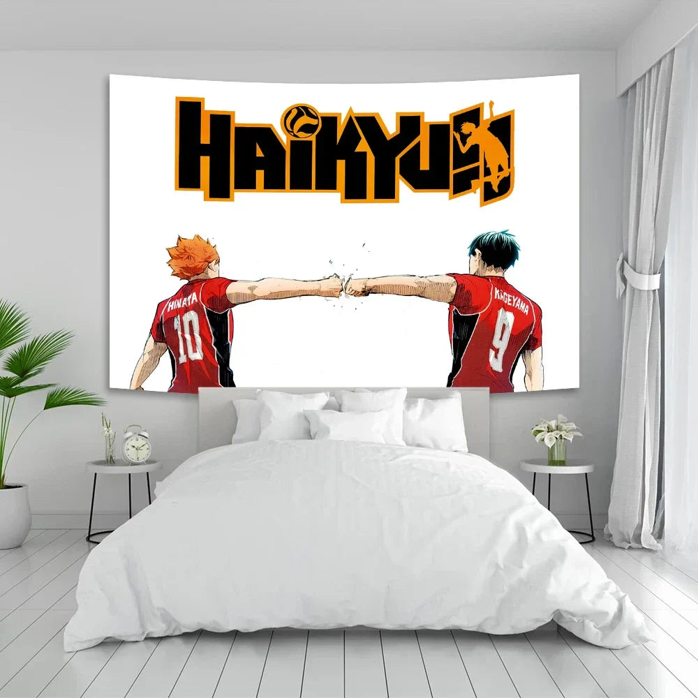 Decobites Haikyuu Anime Poster Tapestry Room Canvas | Aesthetic Wall Decor Art