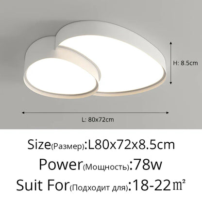 DecorBites™ Cloud Ceiling Lights: Modern & Simple Recessed LED Lamp for Living Room, Bedroom, Study