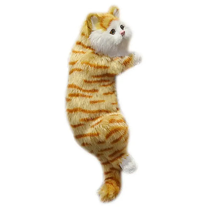 DecorBites™ Cat Dog Plush Ornaments Dolls for Home Decor & TV, Realistic Pet Figurines