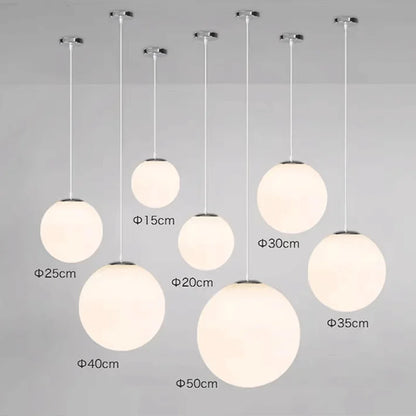 DecorBites™ Glass Ball Pendant Lights: Elegant Globe Hanging Lamps for Home, Restaurant & Bar.