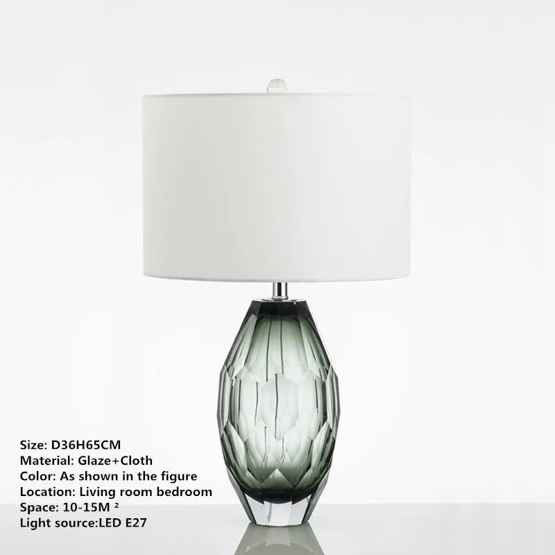 Decorbites™ Glas-Tischleuchte - Nordisches modernes Design für Wohnzimmer, Schlafzimmer, Hotel
