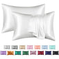 Decobites Silky Smooth King Size Satin Pillowcases Luxury Soft Skin-friendly Solid Color