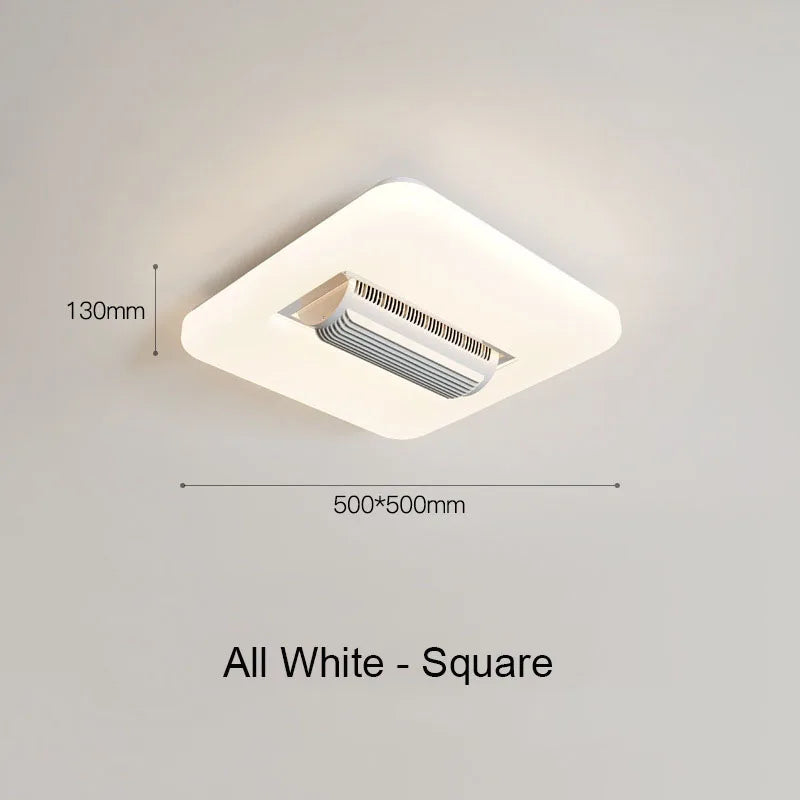 DecorBites™ Bladeless Ceiling Fan Light with LED, 3 Color, 6 Speeds Silent Operation