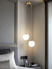 Lámpara colgante de cristal dorado LED Decorbites™ para comedor y dormitorio