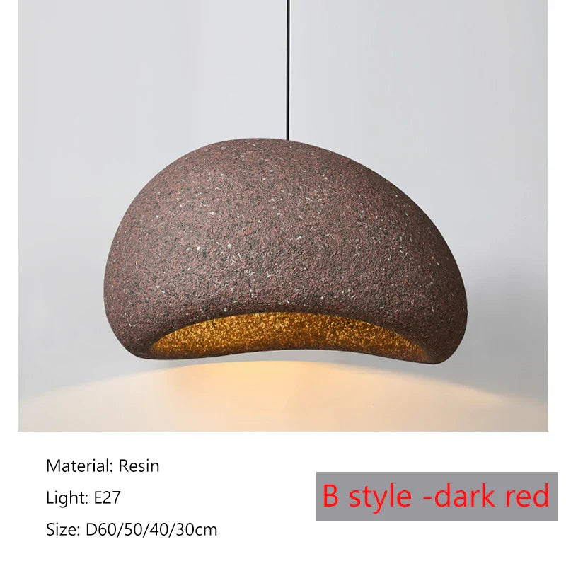 DecorBites™ Japanese Wabi Sabi LED Pendant Lamp Modern Simple Living Room Bedroom Chandelier