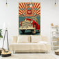 Decobites Vintage Cars Tapestry Wall Hanging for Home Decor